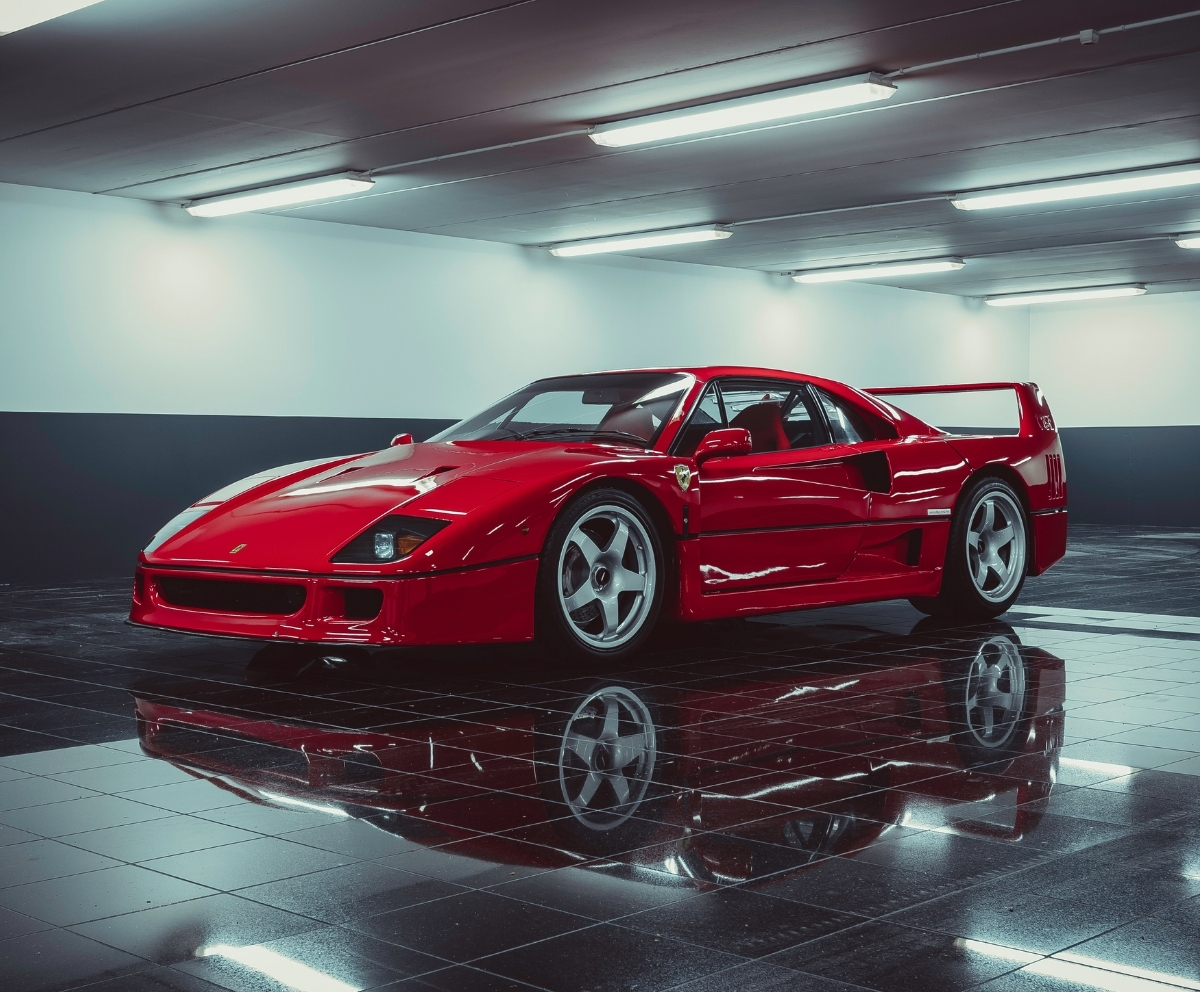 Red sports car representing vehicle financing options